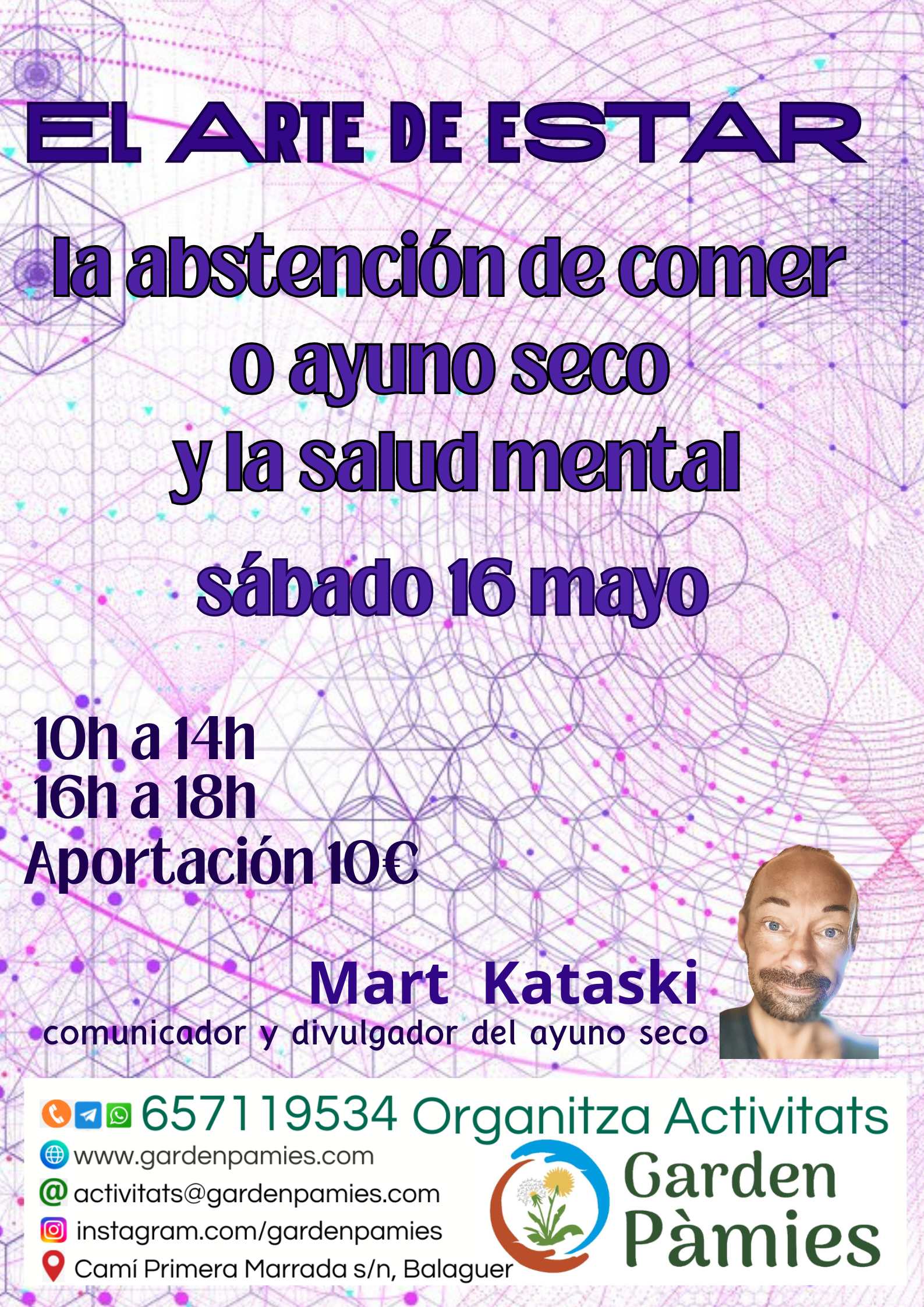 EL ARTE DE ESTAR "La abstención de comer o ayuno seco y la salud mental"